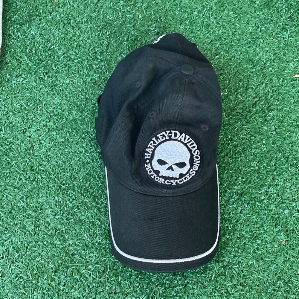 Harley-Davidson Black Skull Logo Baseball Cap